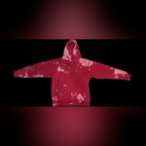 Medium red tie dye hoodie, runs slightly small